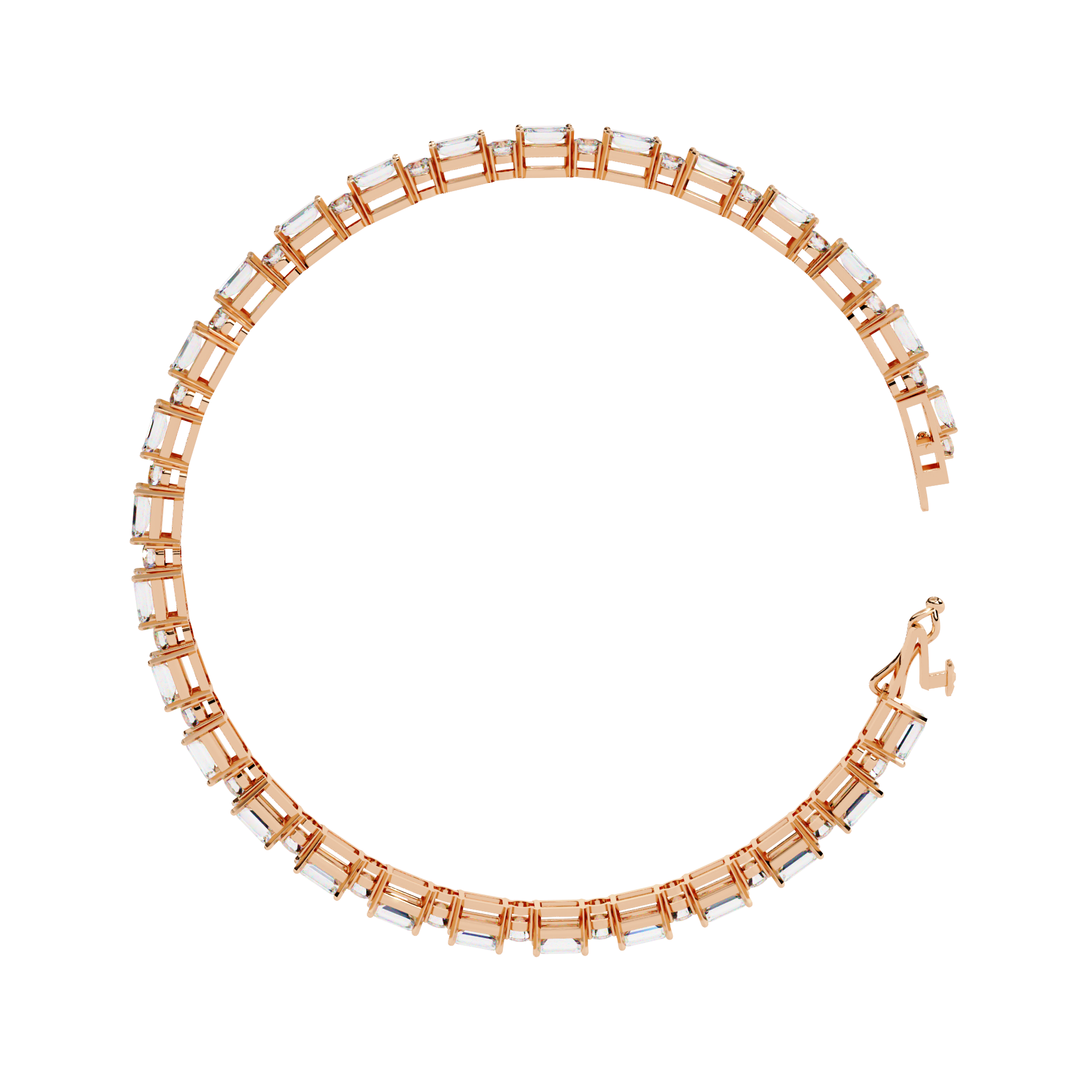 Mixed-Cut Link Bracelet