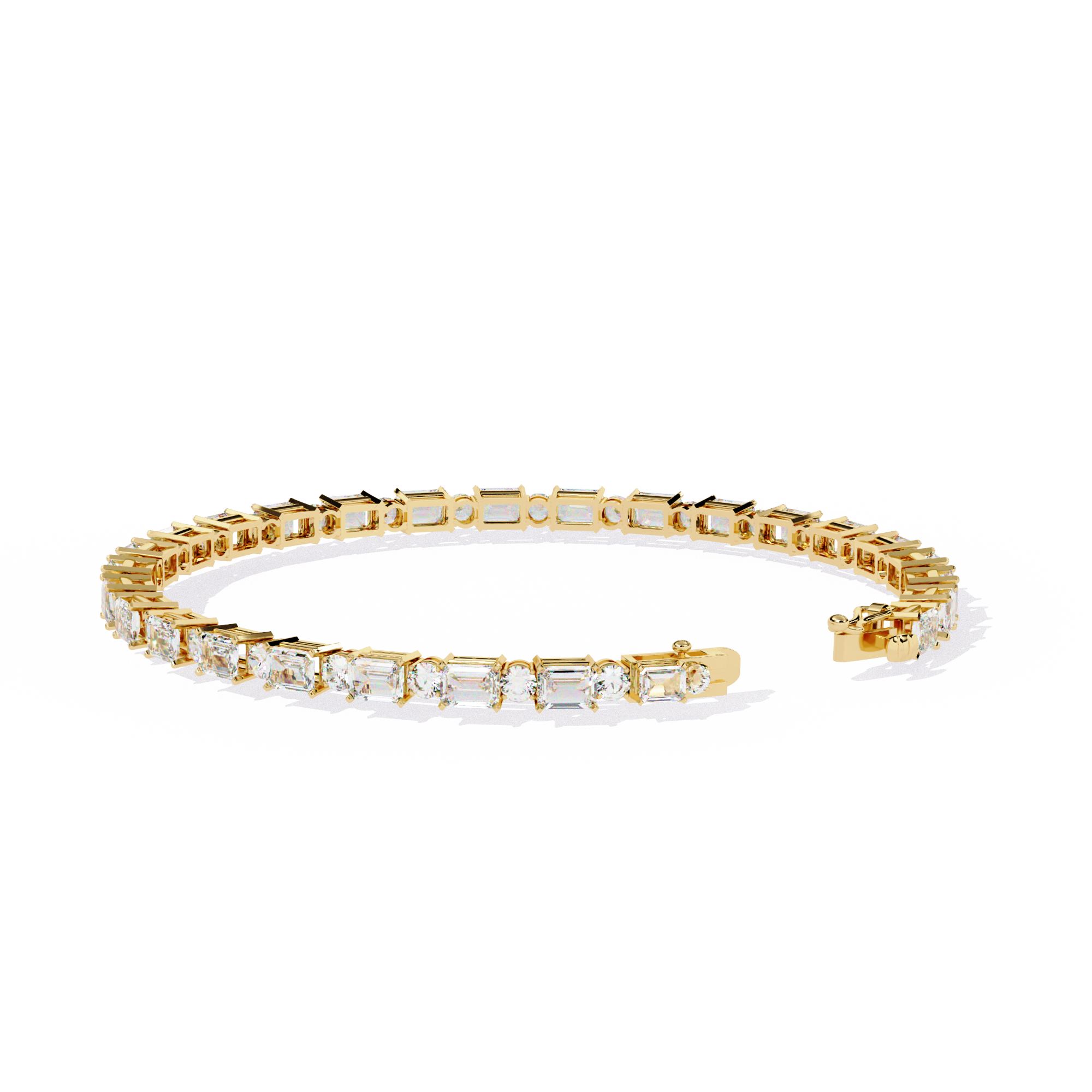 Mixed-Cut Link Bracelet