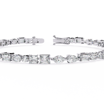 Multi-Shape Tennis Bracelet