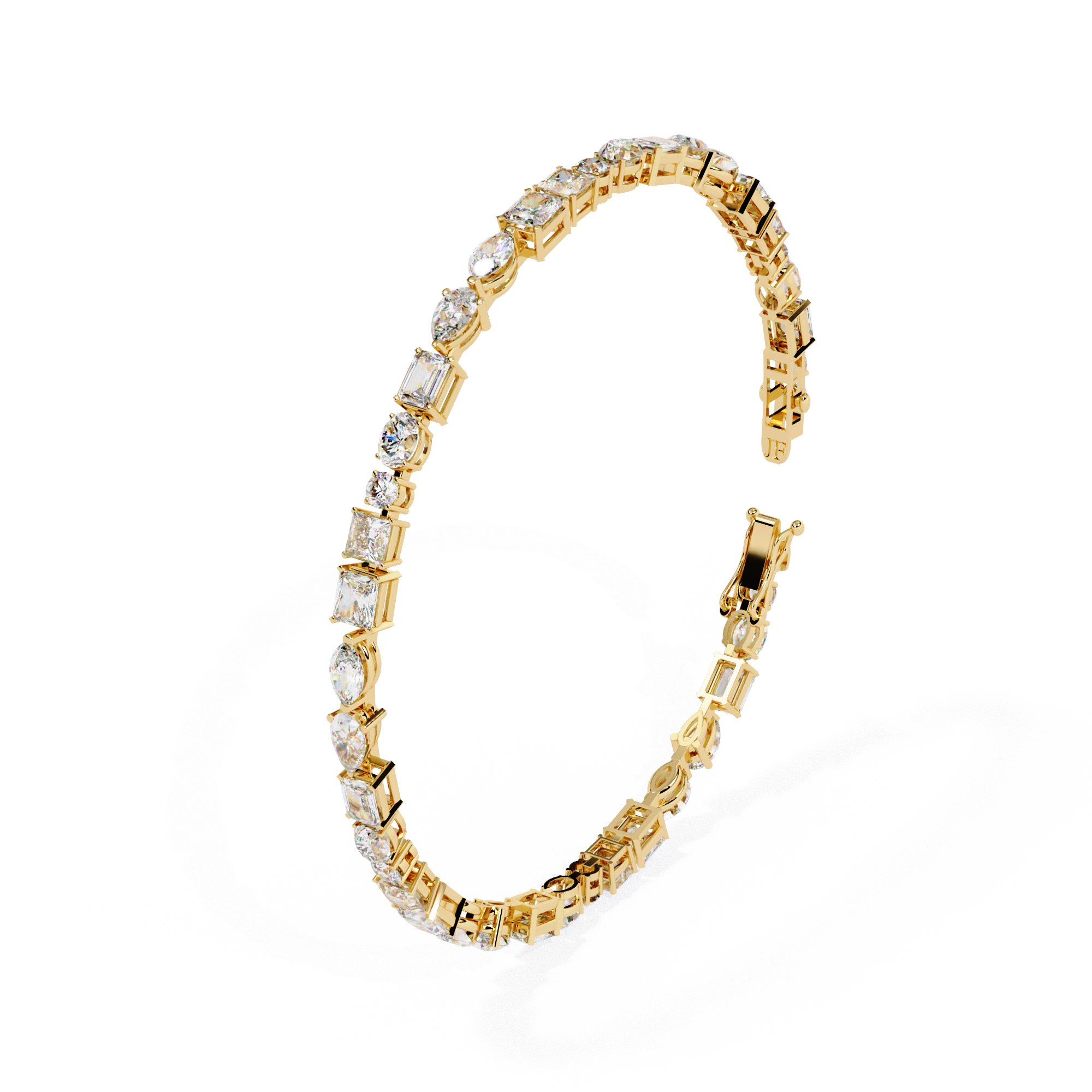 Multi-Shape Tennis Bracelet