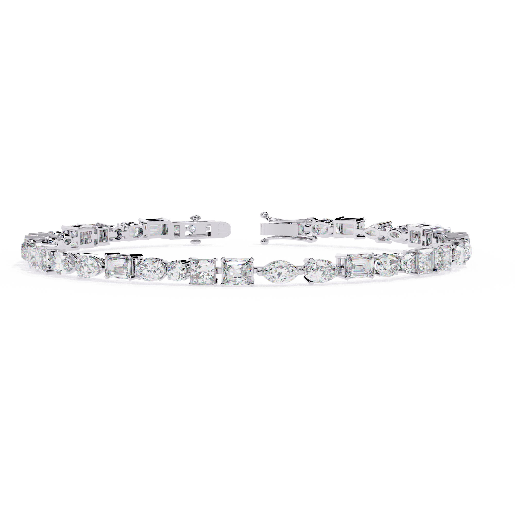 Multi-Shape Tennis Bracelet