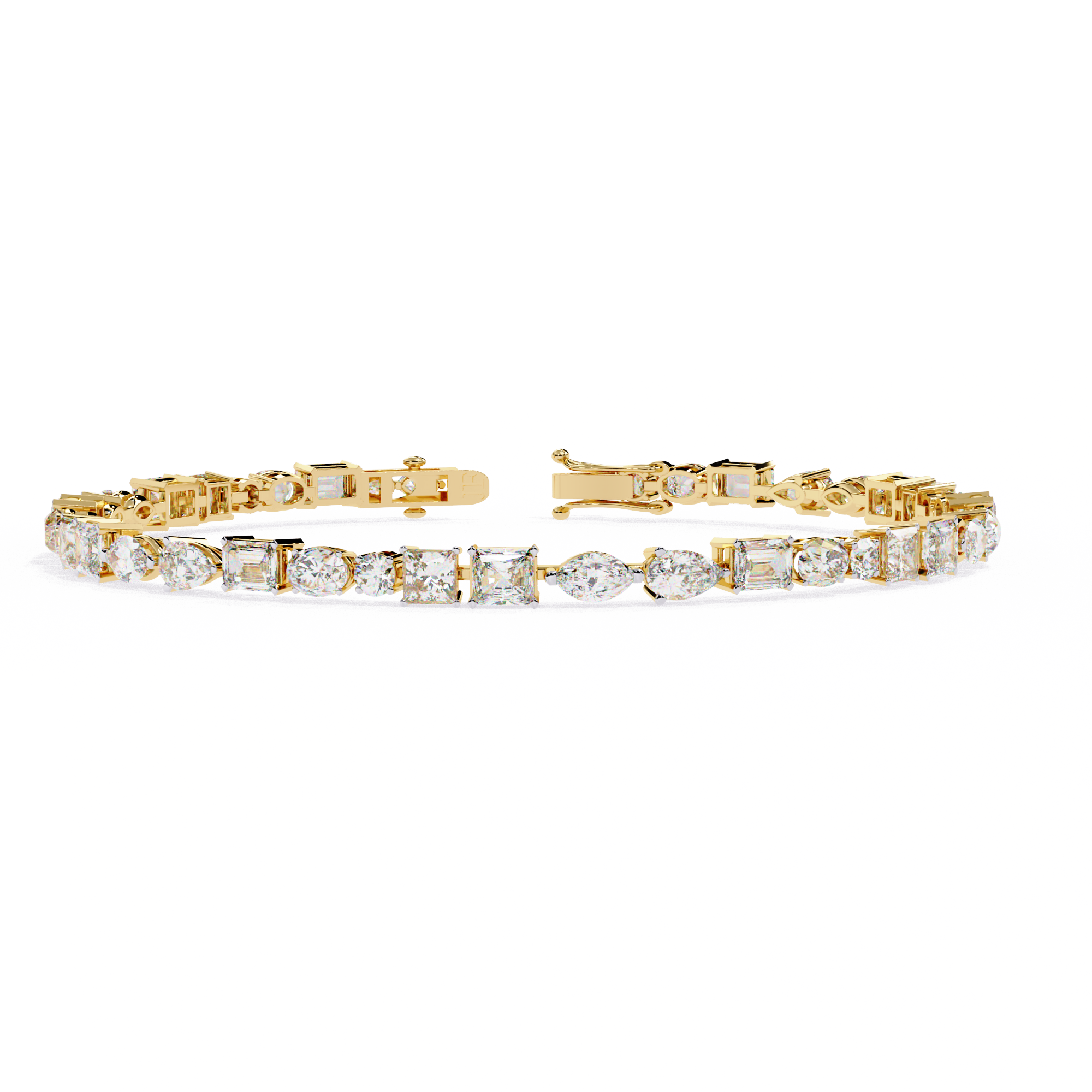 Multi-Shape Tennis Bracelet