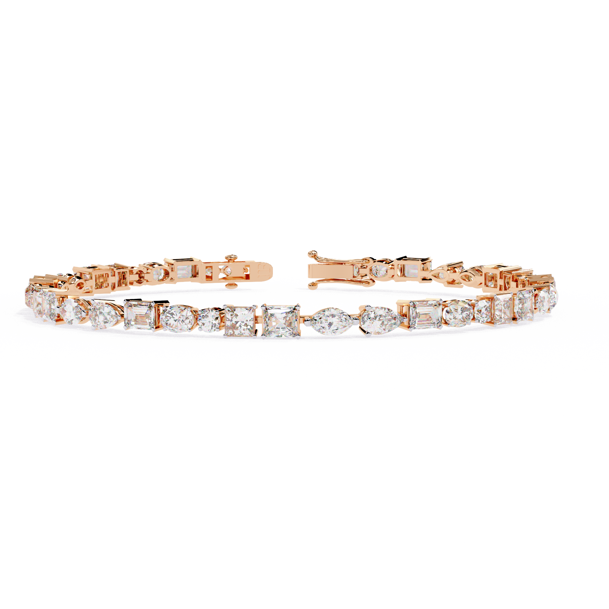 Multi-Shape Tennis Bracelet
