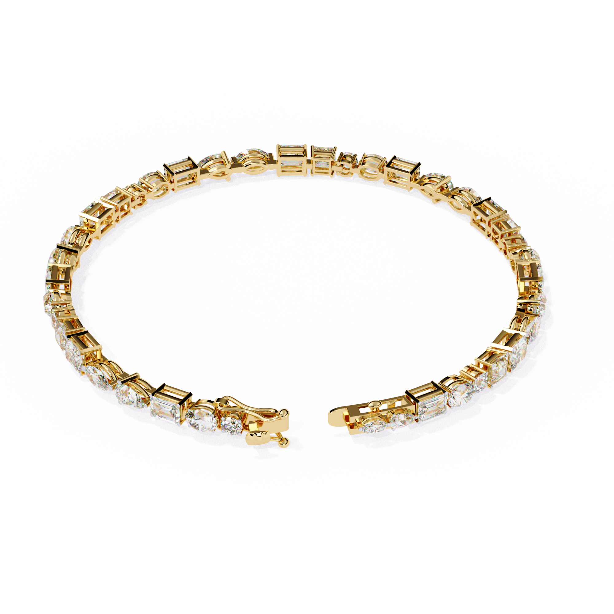 Multi-Shape Tennis Bracelet