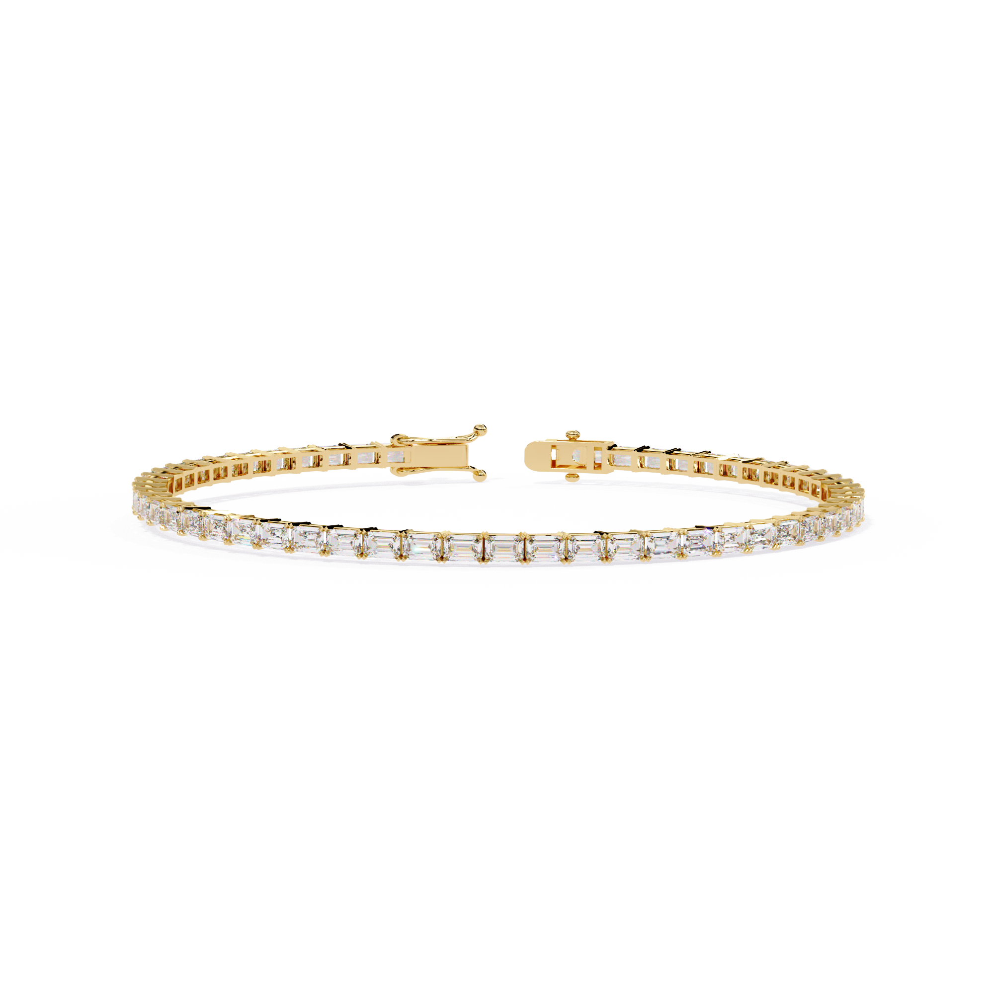 Emerald Cut Tennis Bracelet