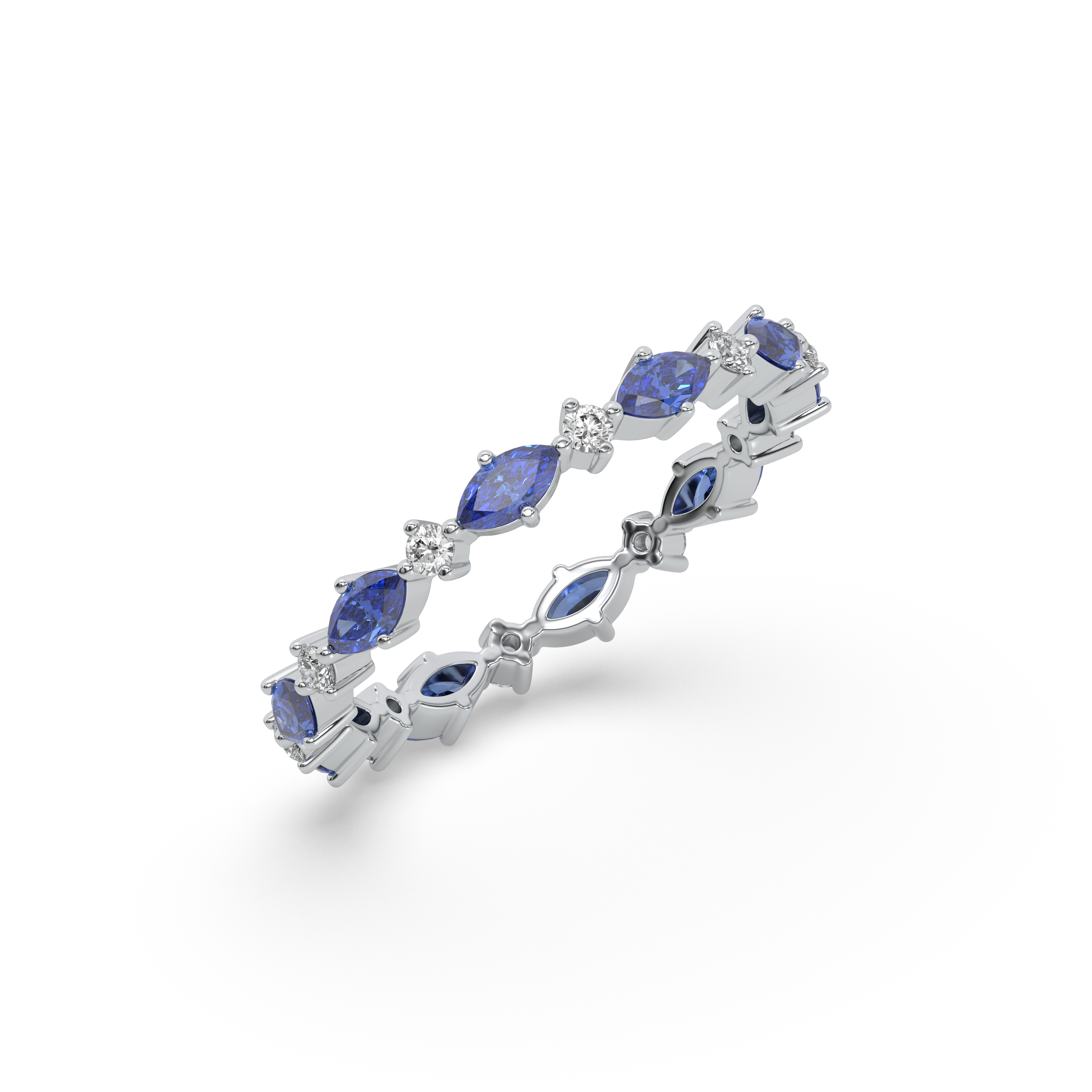 Blue Sapphire Eternity Ring