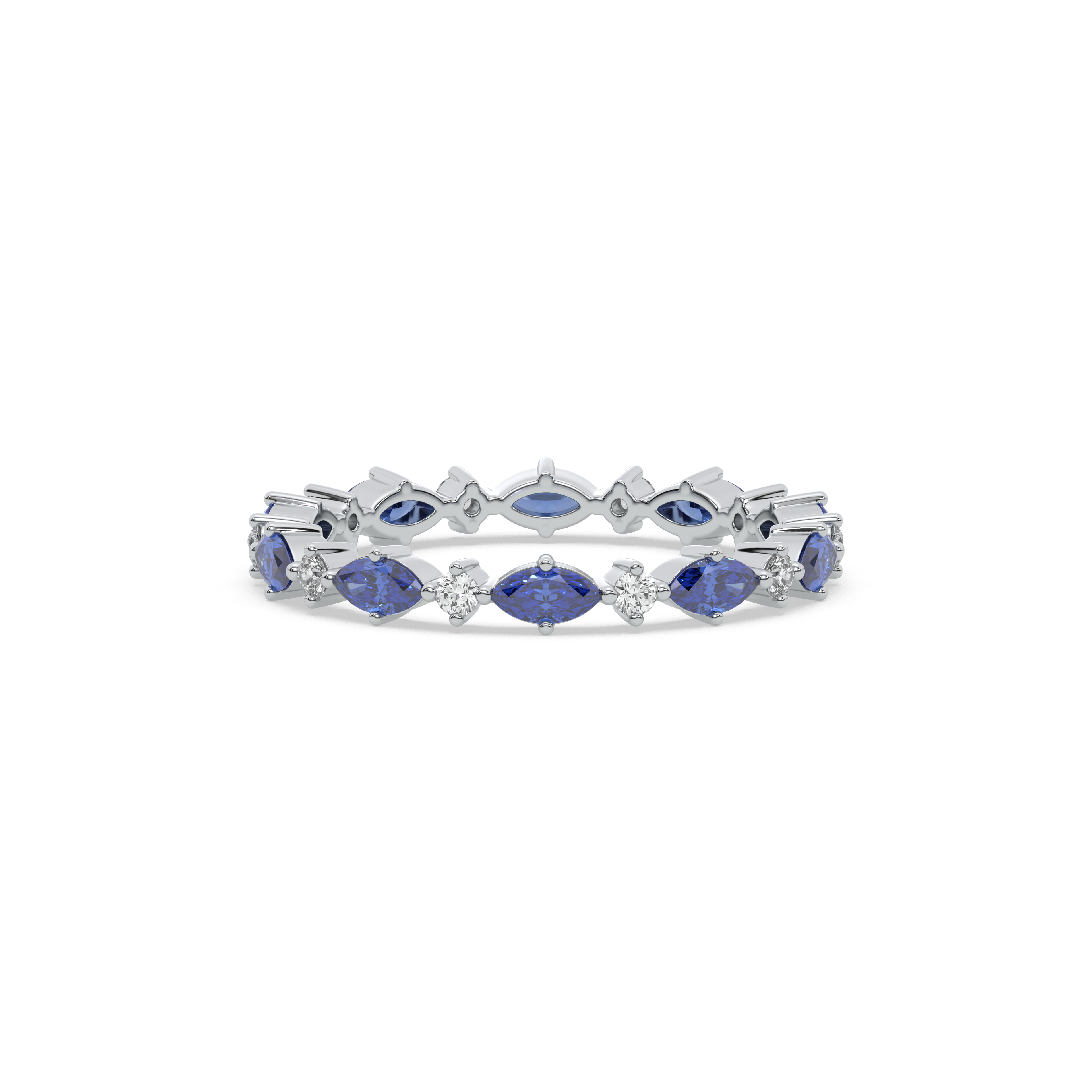 Blue Sapphire Eternity Ring