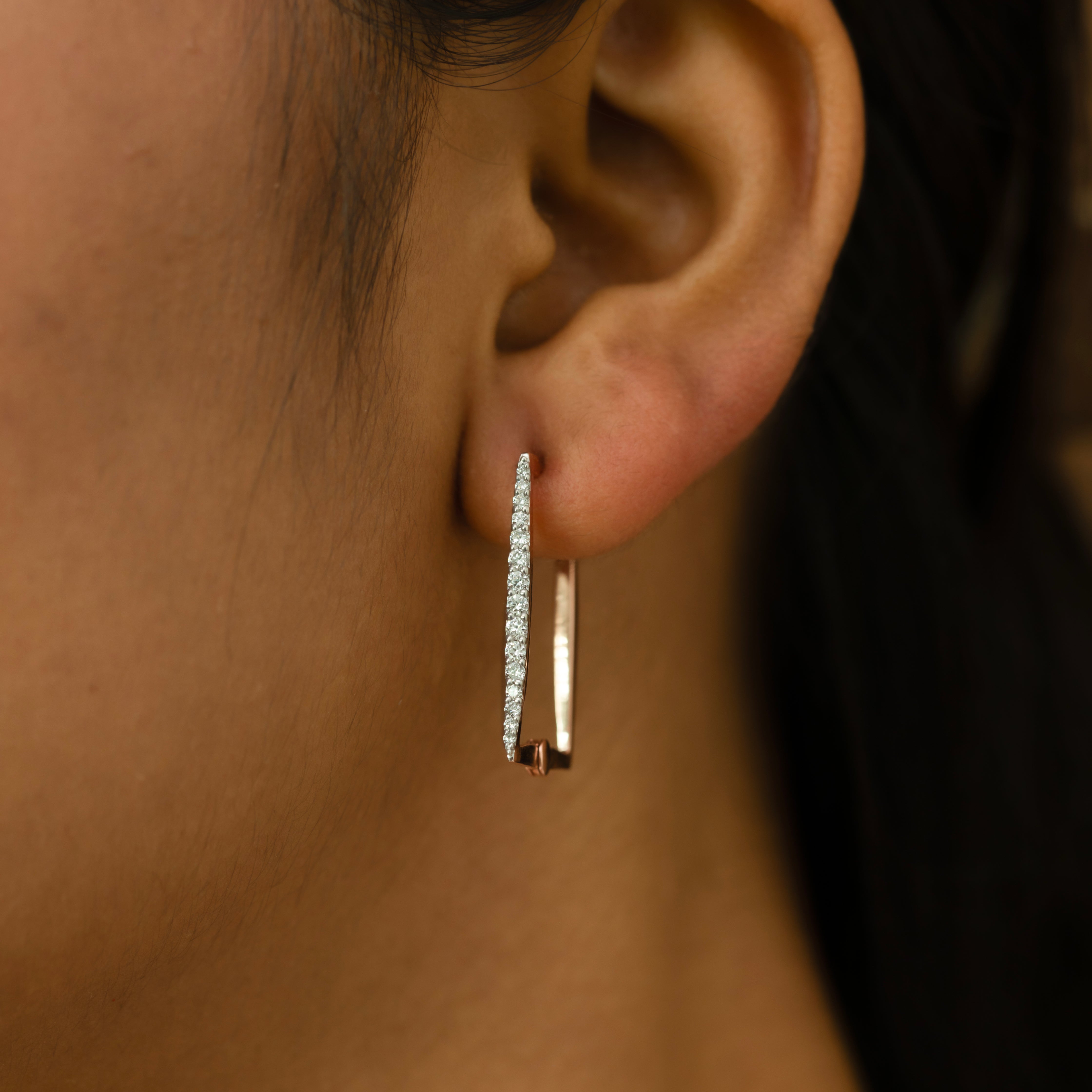 Blush Huggies - Lab Grown Diamond Earrings