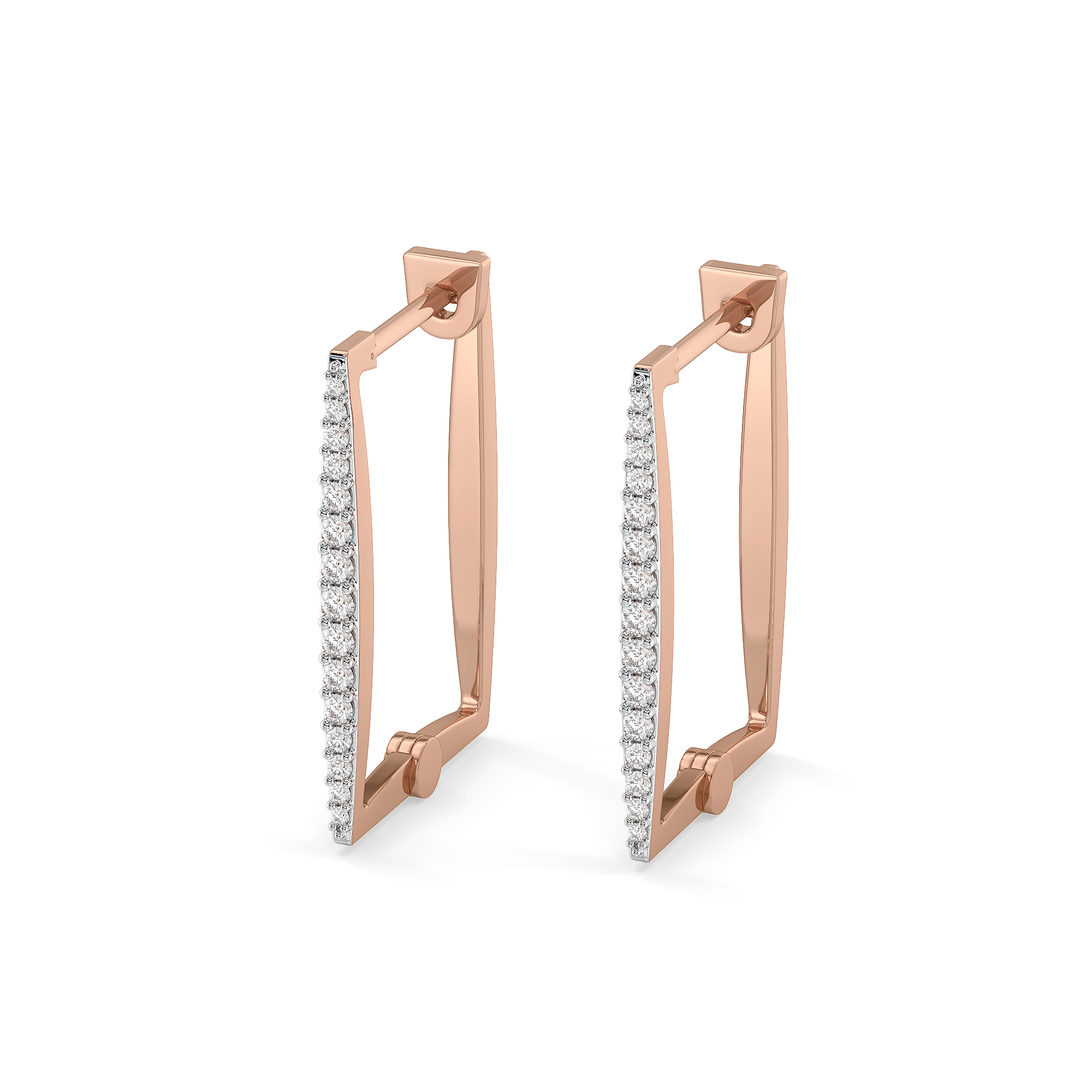 Blush Huggies - Lab Grown Diamond Earrings