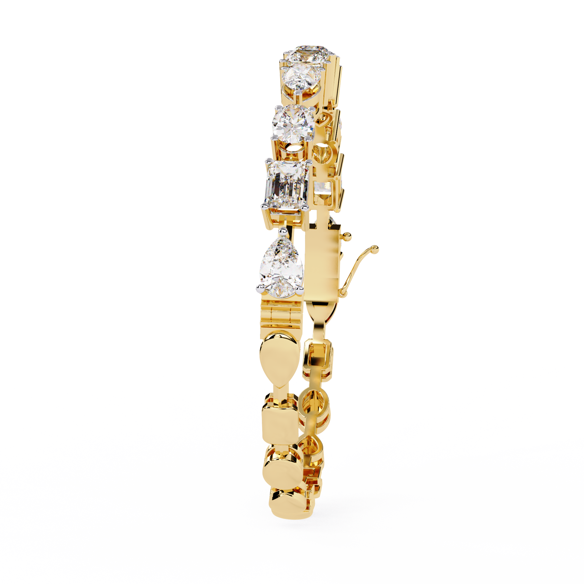 Multi-Shape Statement Bracelet