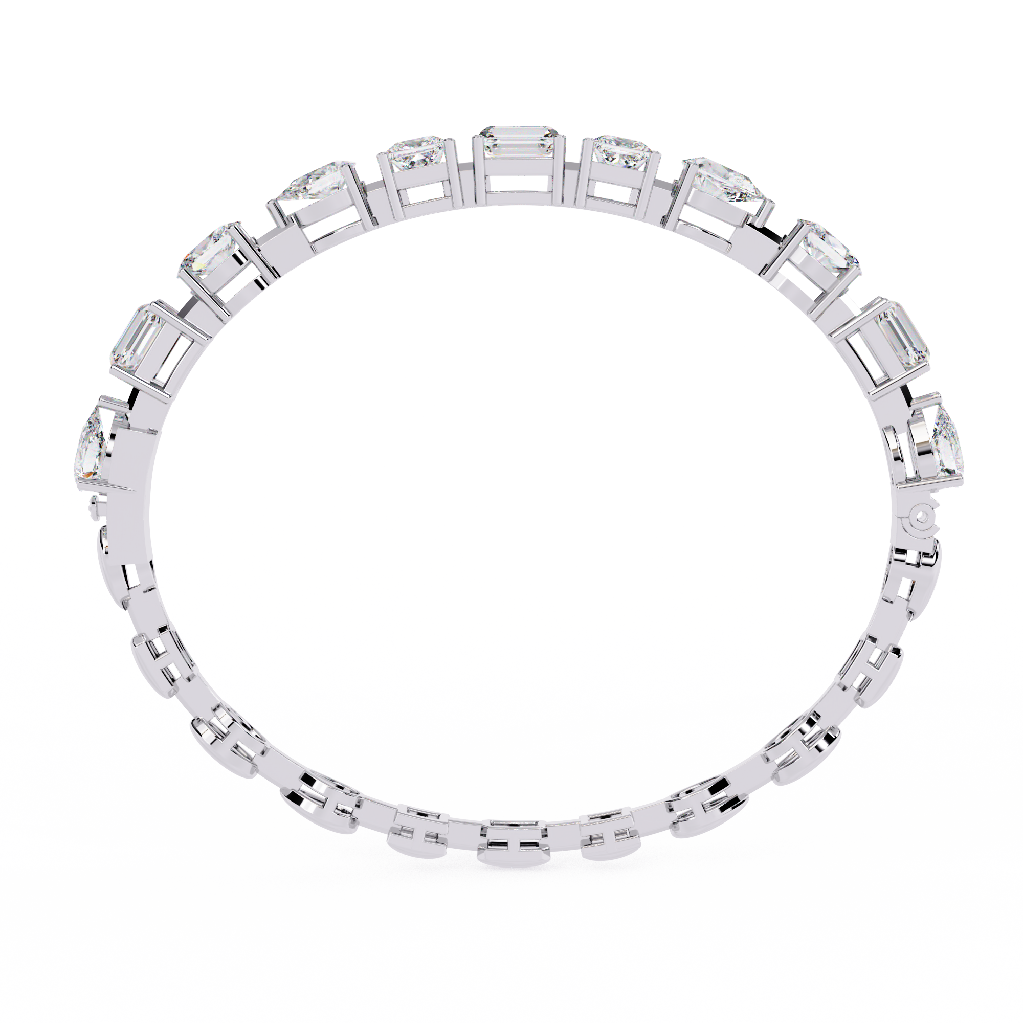 Multi-Shape Statement Bracelet