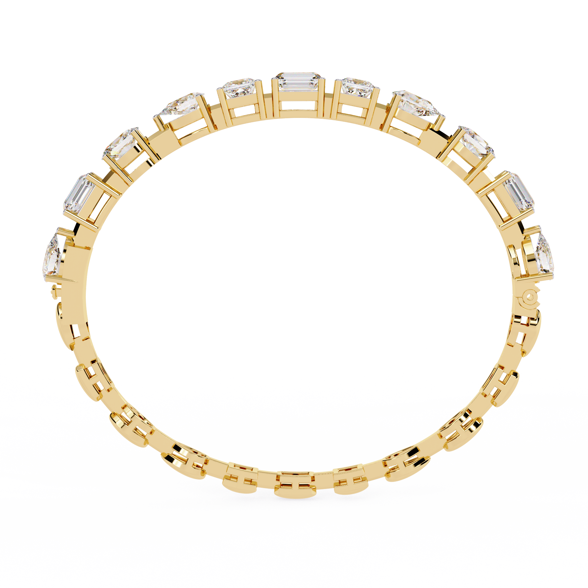Multi-Shape Statement Bracelet