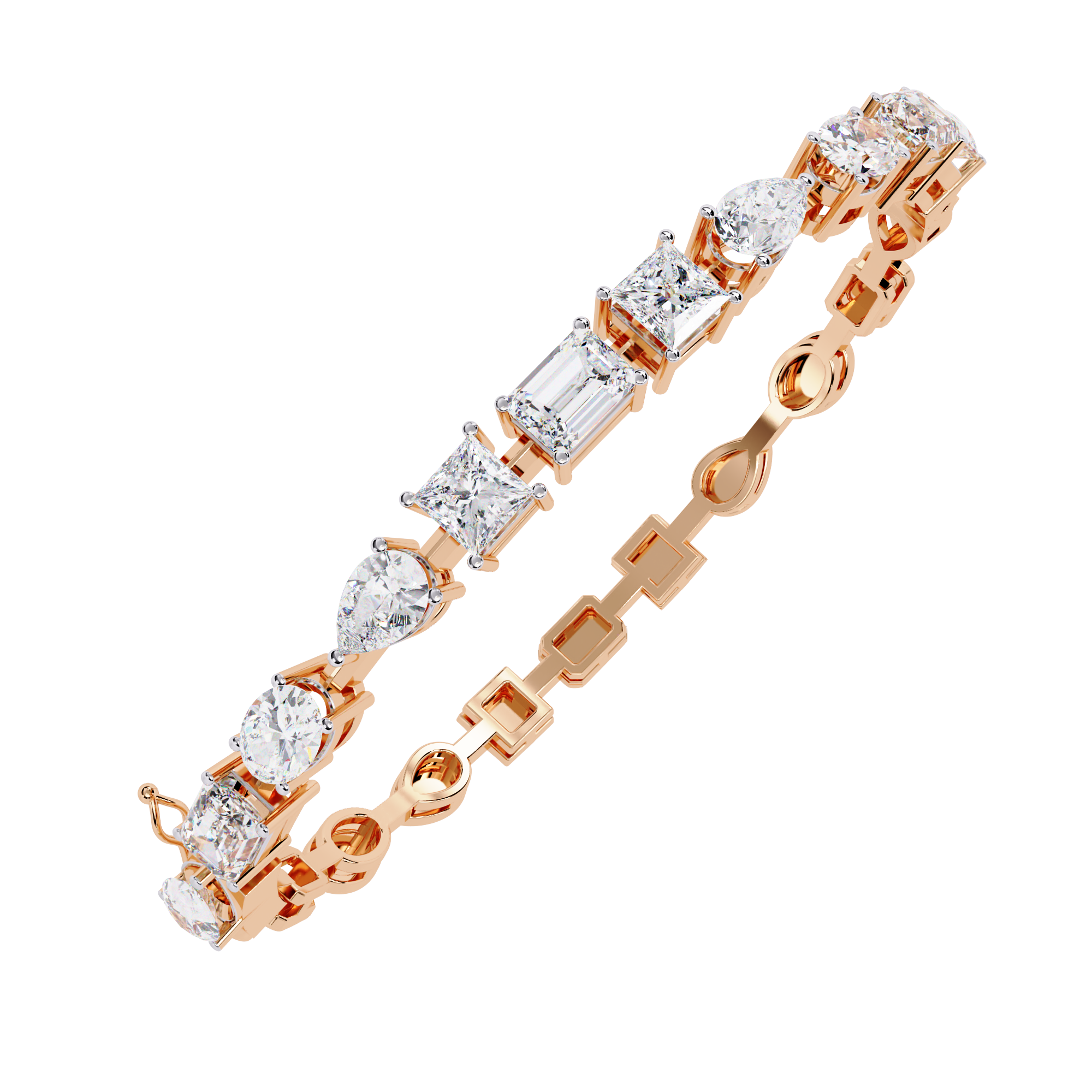 Multi-Shape Statement Bracelet