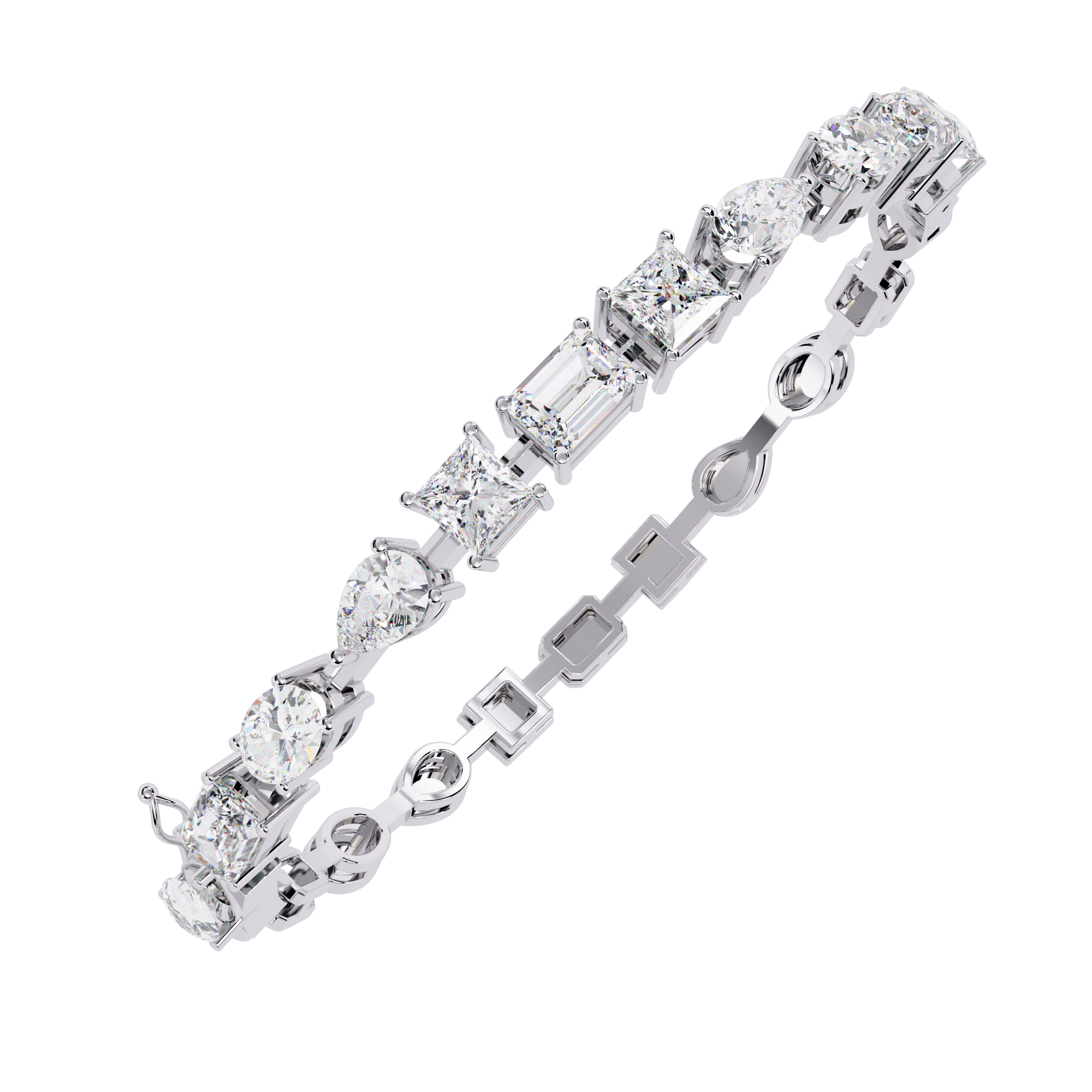 Multi-Shape Statement Bracelet
