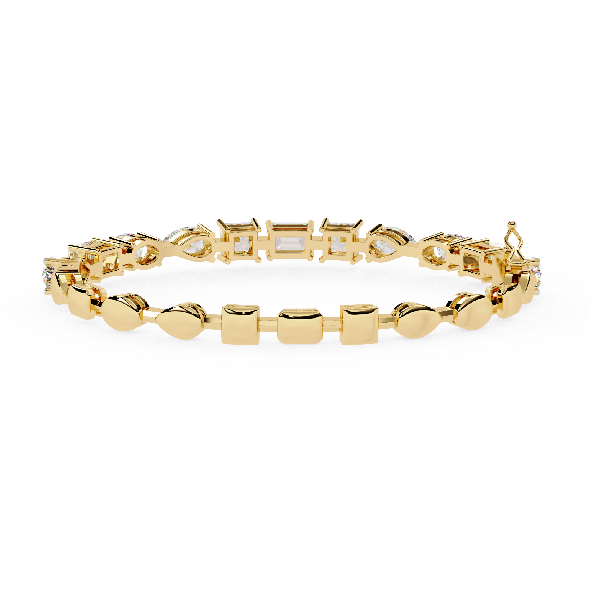 Multi-Shape Statement Bracelet