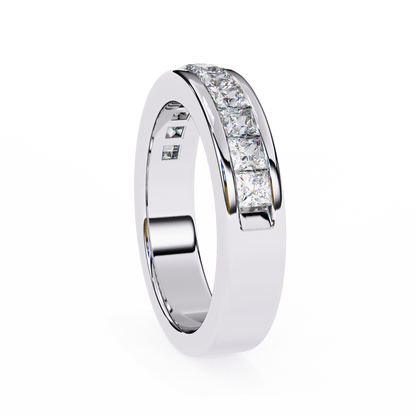 Princess Cut Lab Grown Diamond Eternity Band