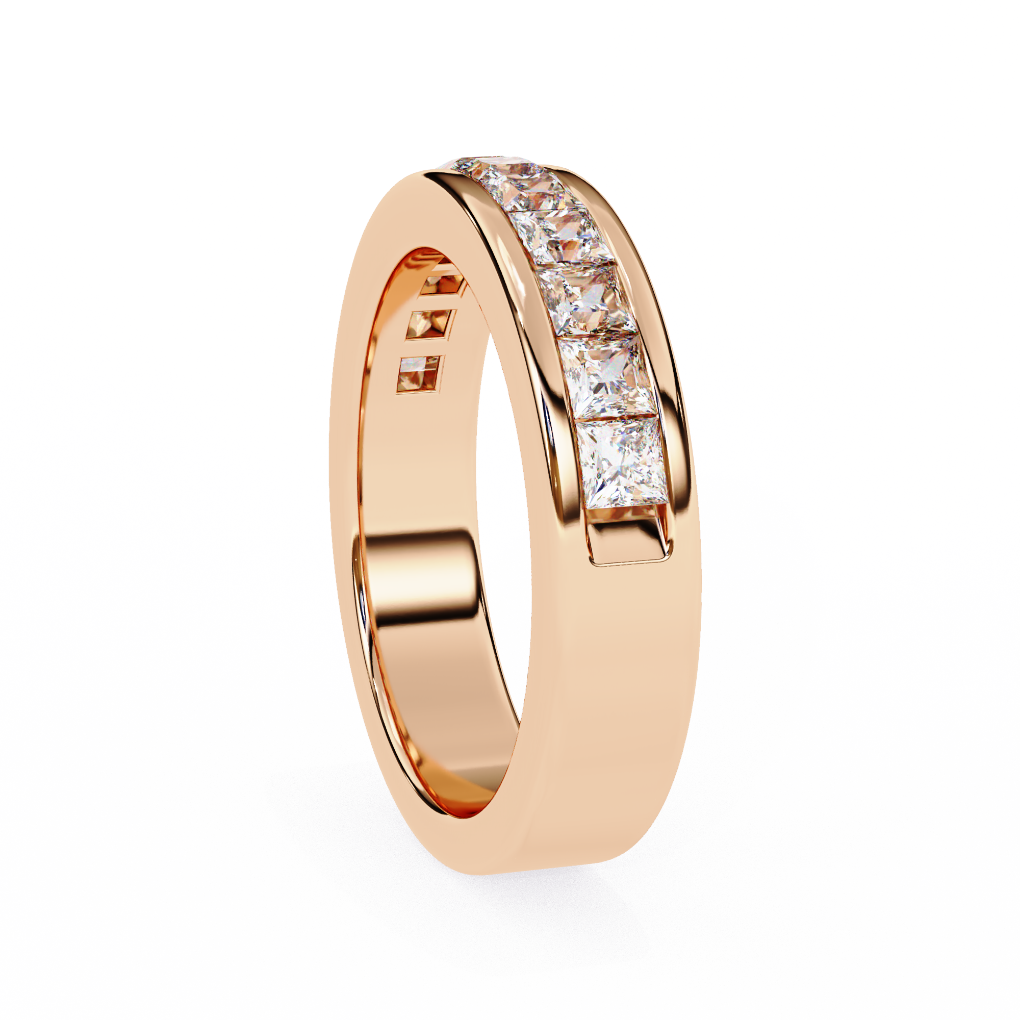 Princess Cut Lab Grown Diamond Eternity Band