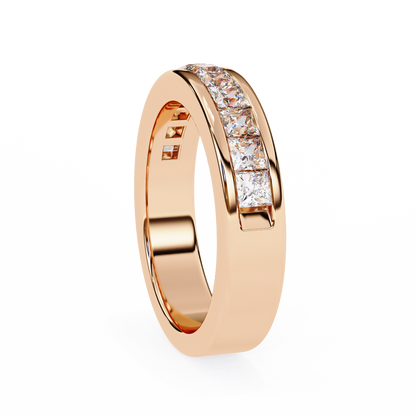 Princess Cut Lab Grown Diamond Eternity Band