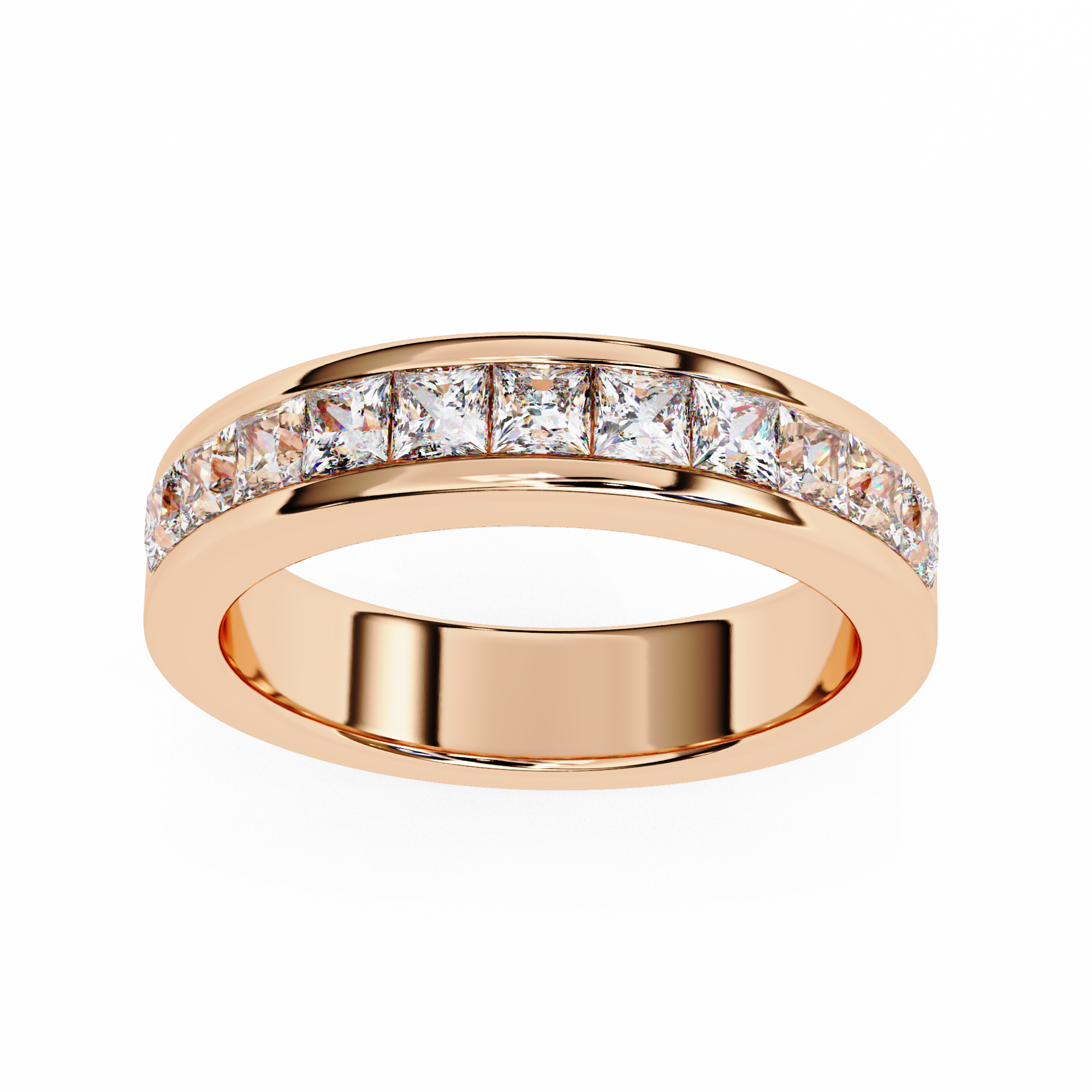 Princess Cut Lab Grown Diamond Eternity Band