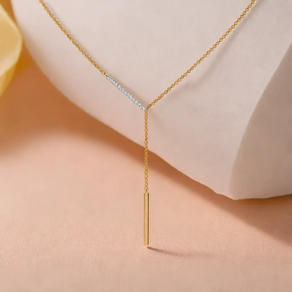 Cera Lariat - Lab Grown Diamond Necklace