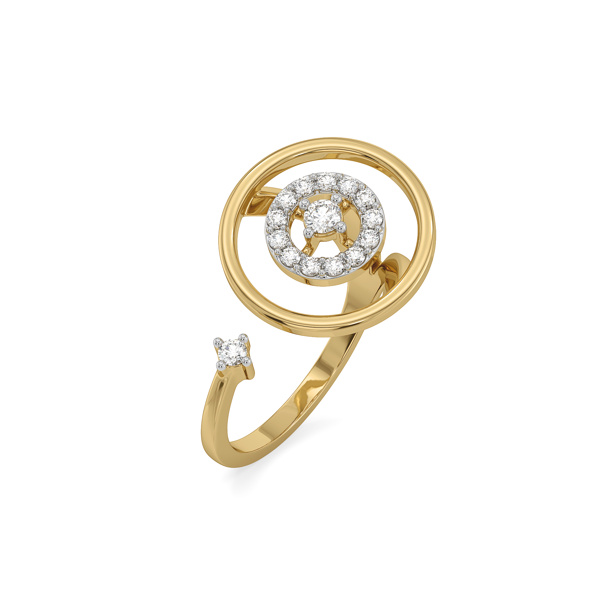 Circle of Dazzle Cocktail Ring