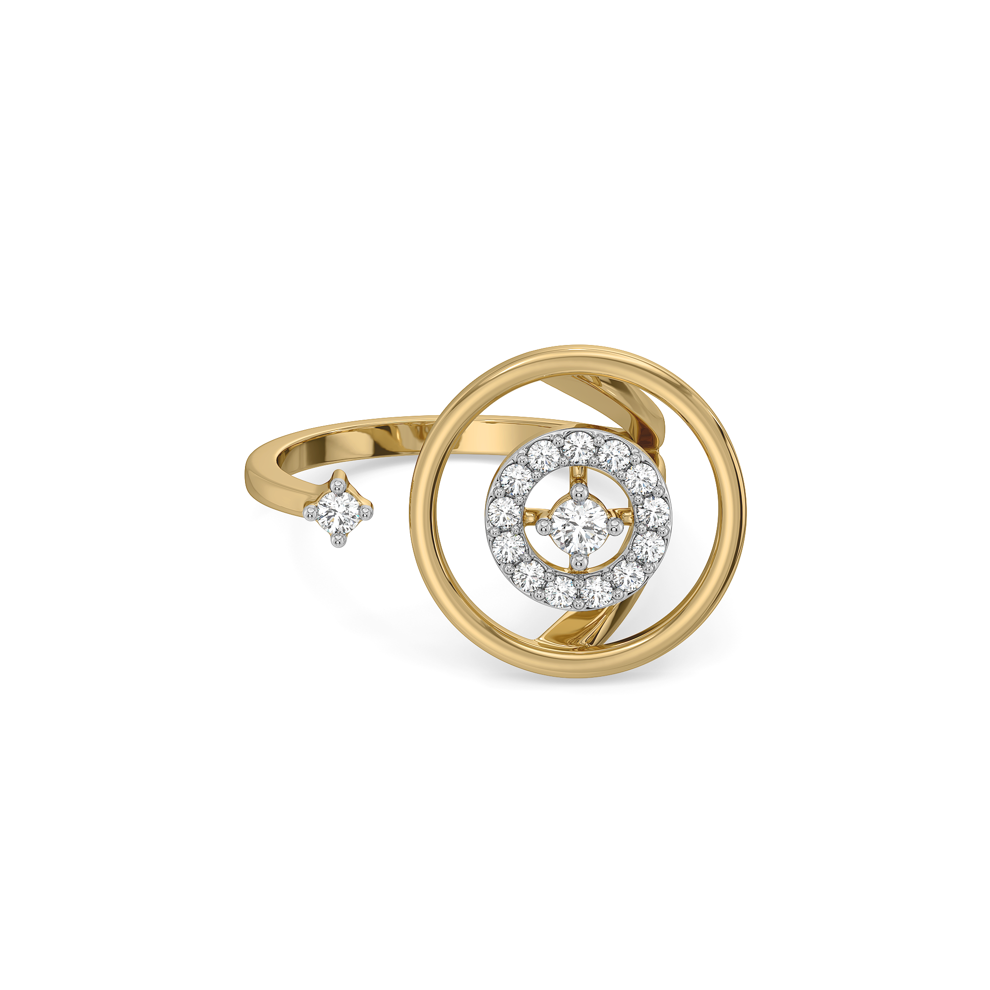 Circle of Dazzle Cocktail Ring