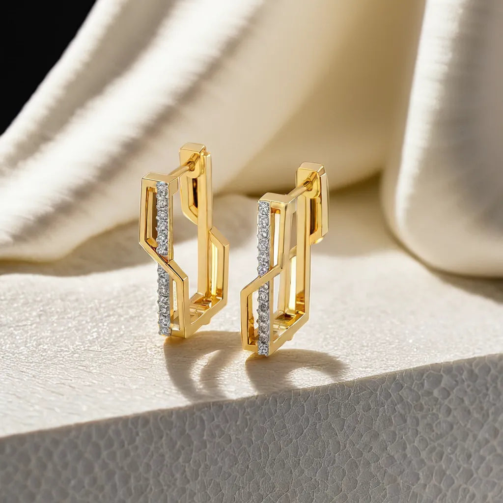 Classic Snug Huggies - Lab Grown Diamond Earrings