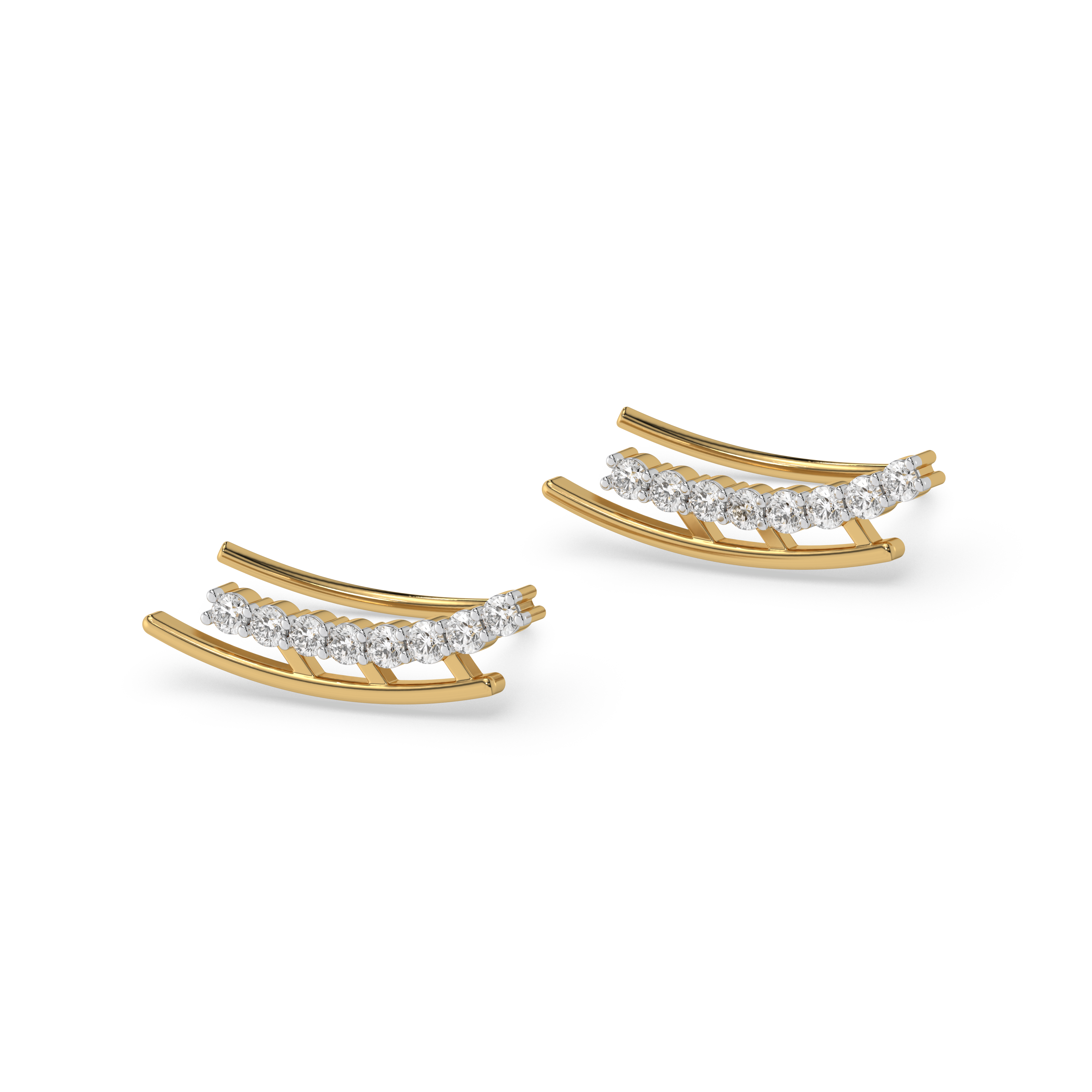 "Dare to Sparkle" Earcuff - Lab Grown Diamond Earrings