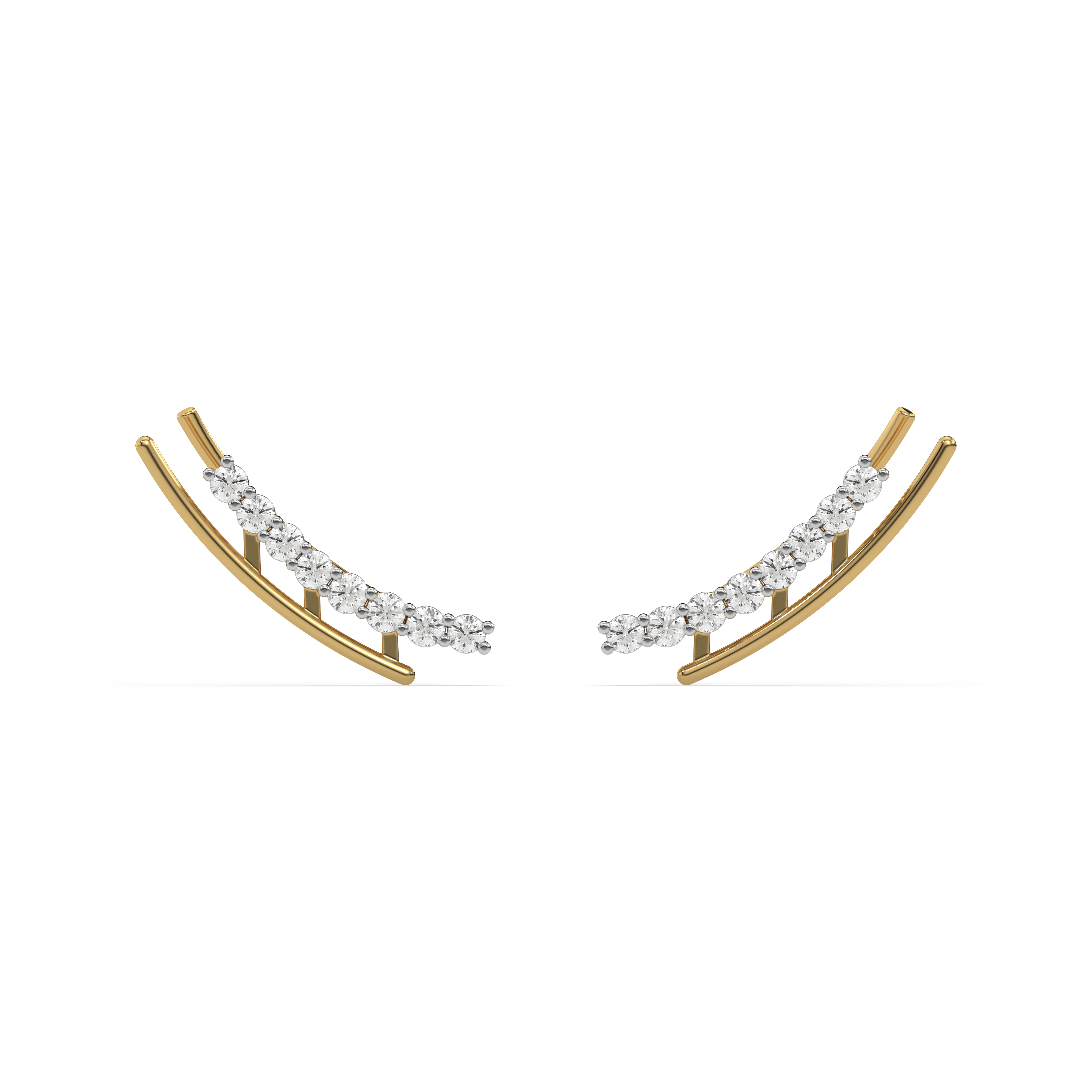 "Dare to Sparkle" Earcuff - Lab Grown Diamond Earrings