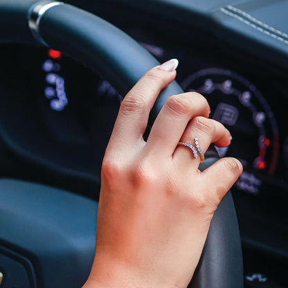 "Dare to Sparkle" Open Top Ring