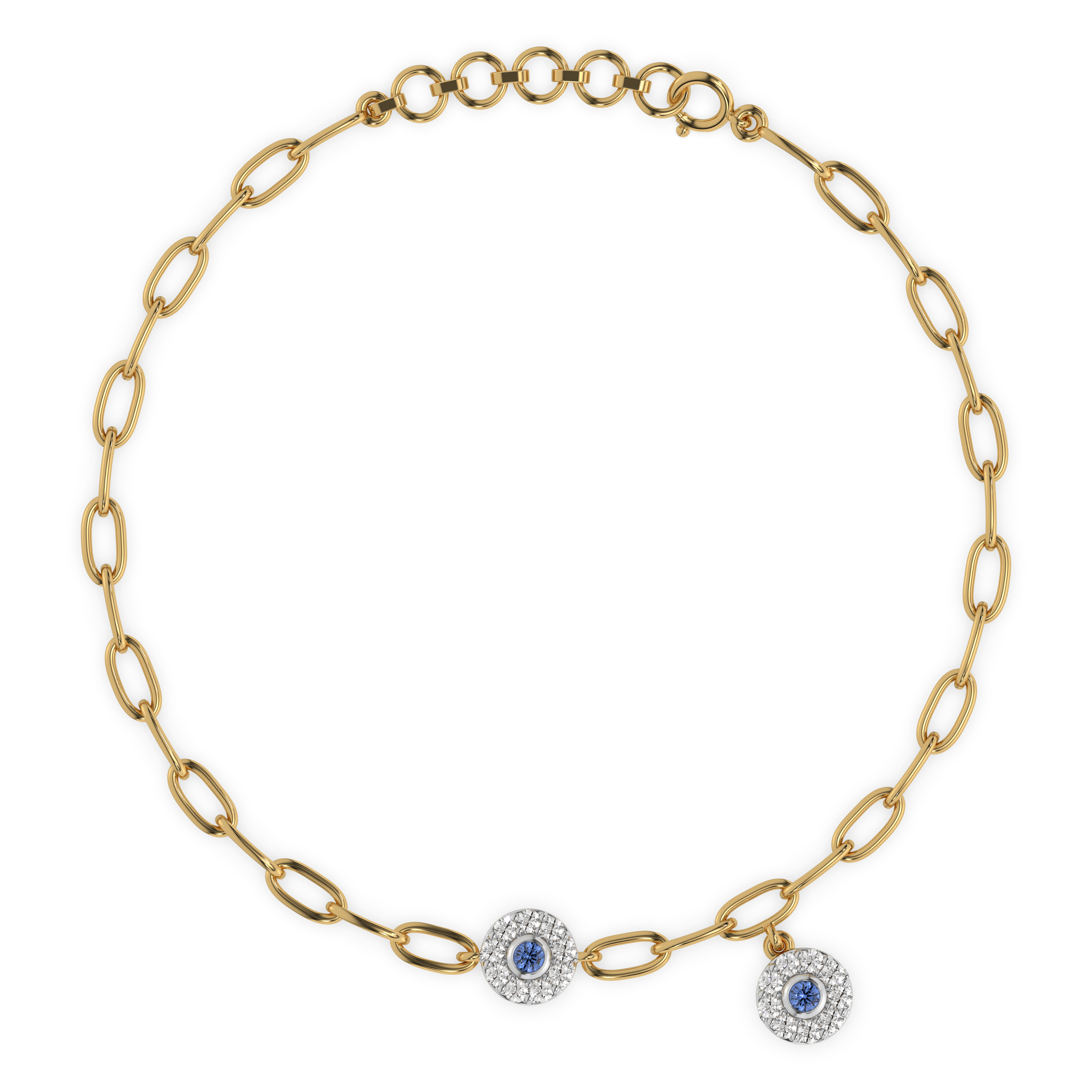 Eternal Glow Lab Grown Diamond Charm Bracelet