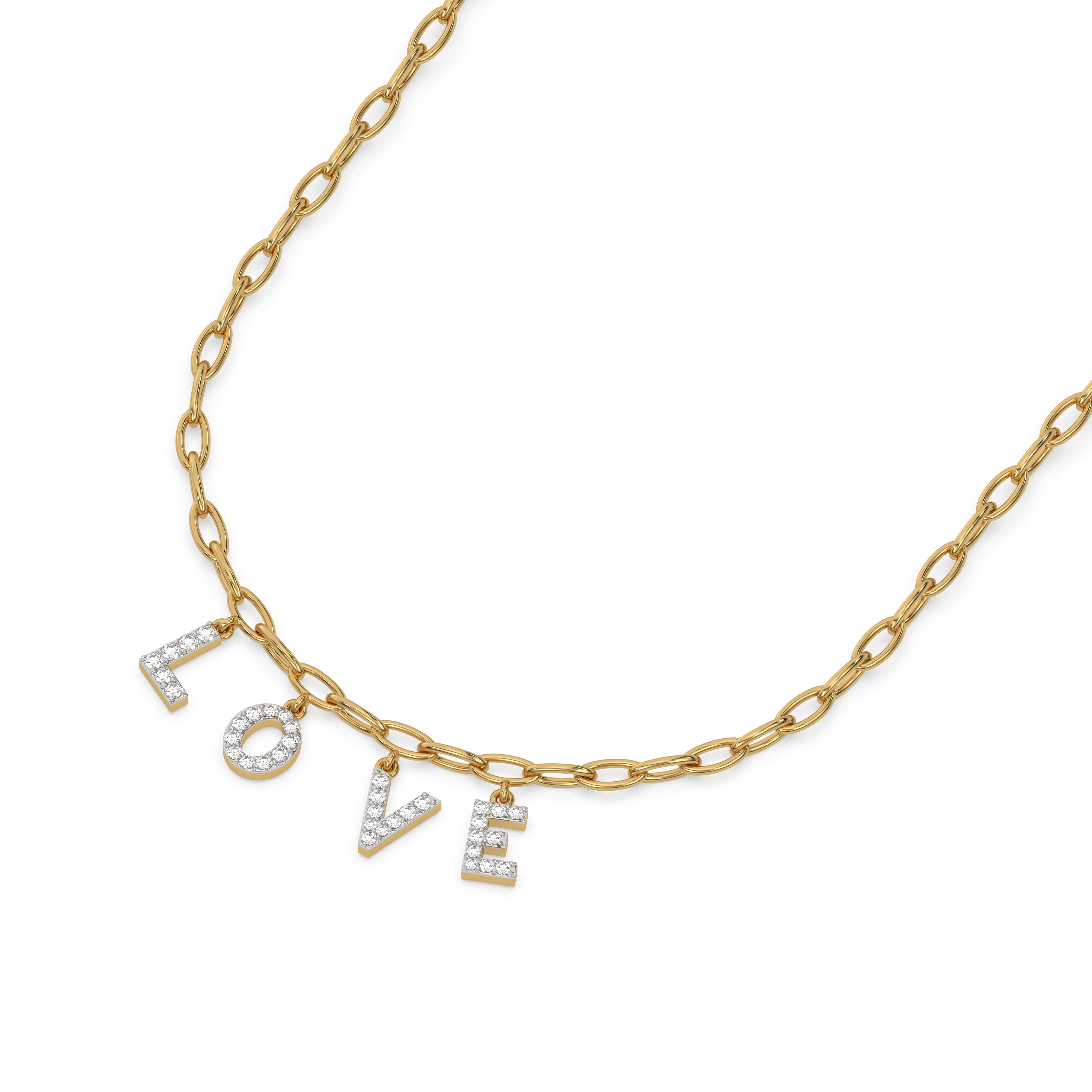 Love Letters Charm Necklace