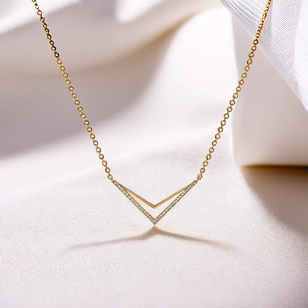 Edgy Dazzle - Lab Grown Diamond Necklace