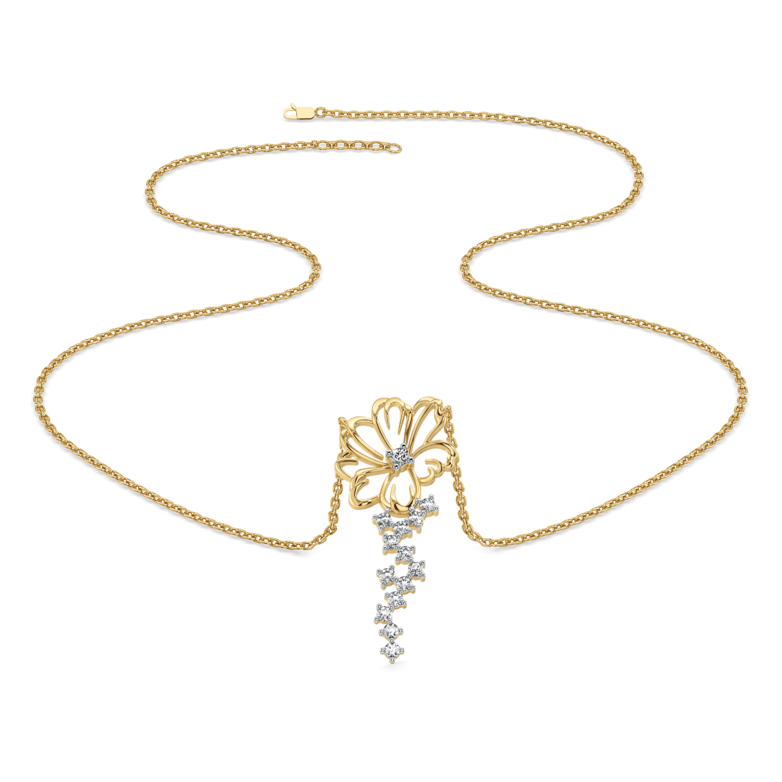 Flora Dewdrops - Lab Grown Diamond Necklace