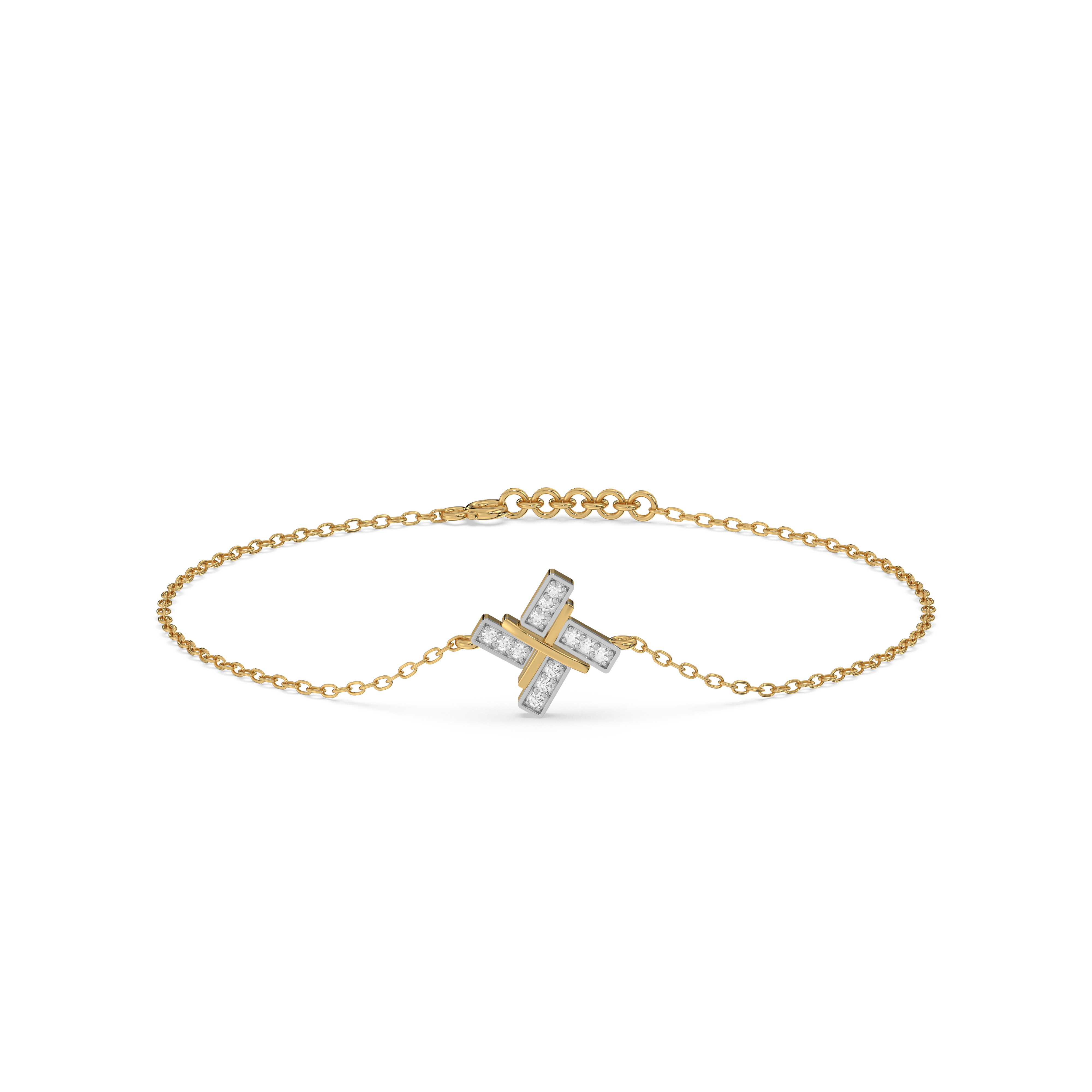Geometric Glow - Lab Grown Diamond Bracelet