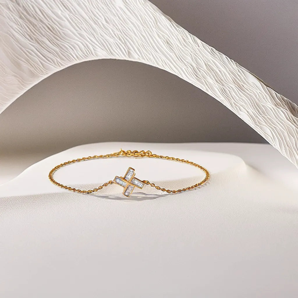 Geometric Glow - Lab Grown Diamond Bracelet