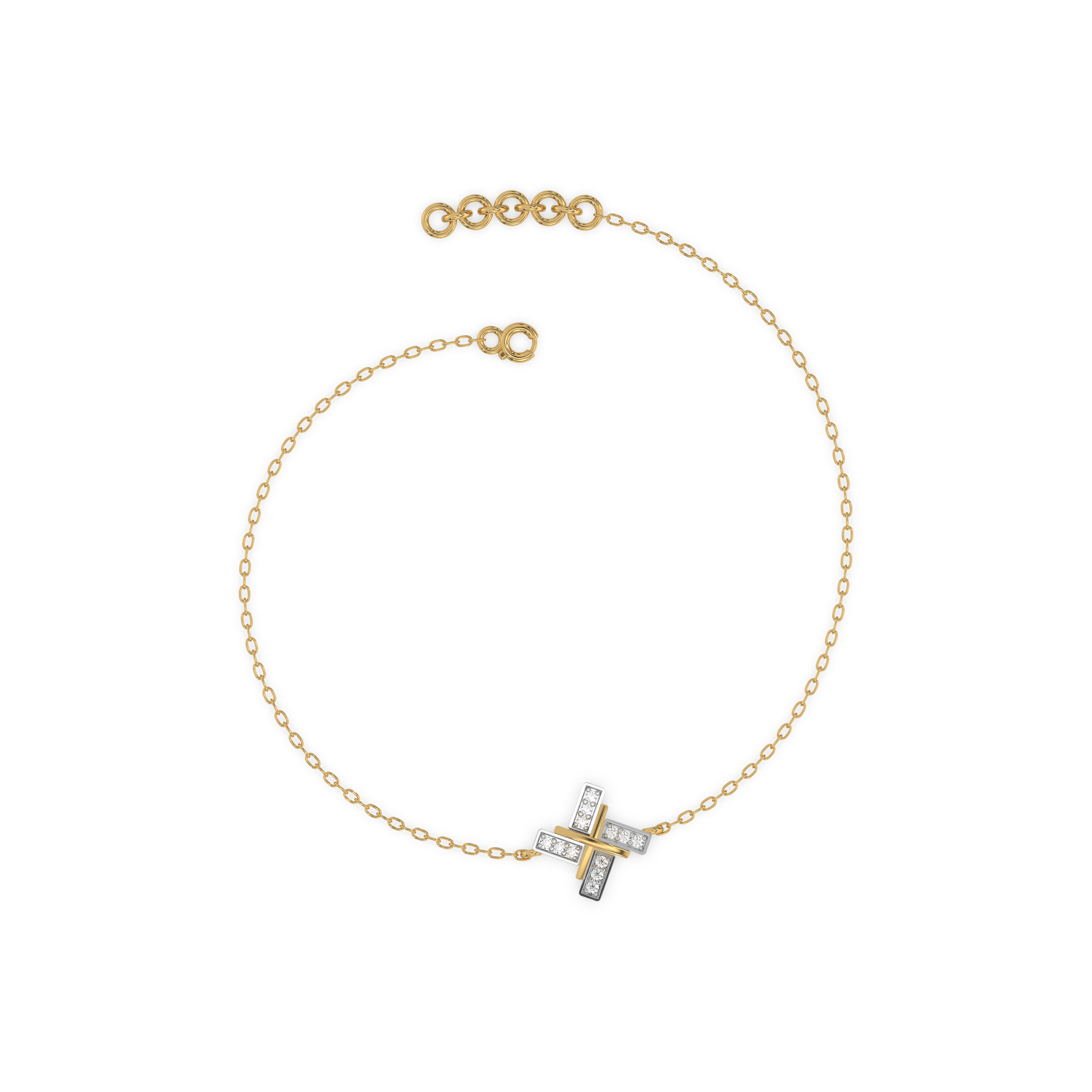 Geometric Glow - Lab Grown Diamond Bracelet