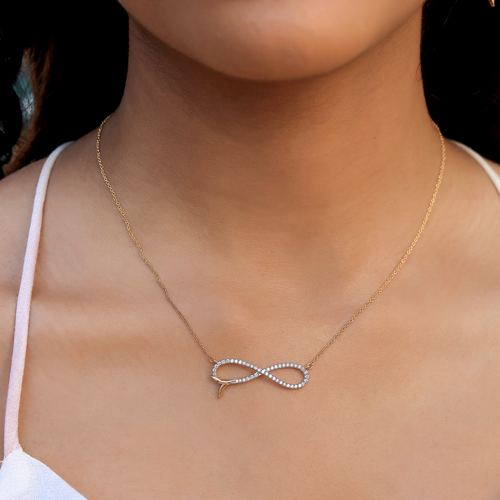 Infinity Tide - Lab Grown Diamond Necklace