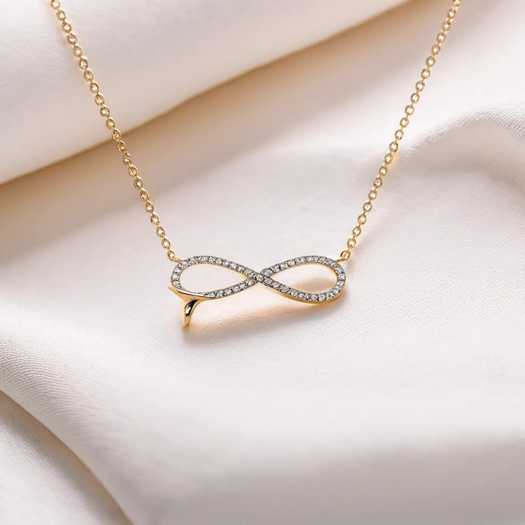 Infinity Tide - Lab Grown Diamond Necklace