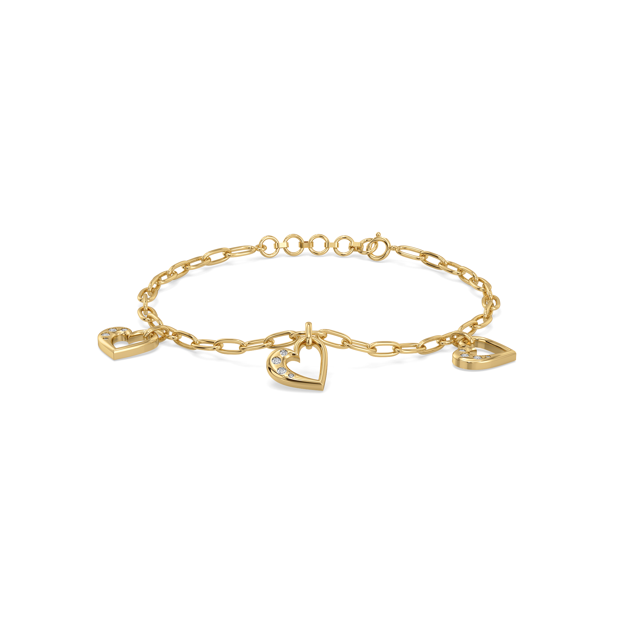 Hearts Unfold Charm Bracelet