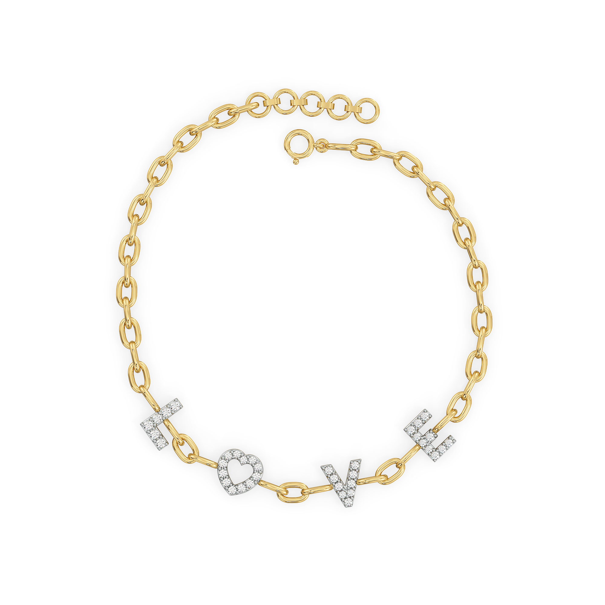 Love Letters Bracelet Lab Grown Diamond Bracelate