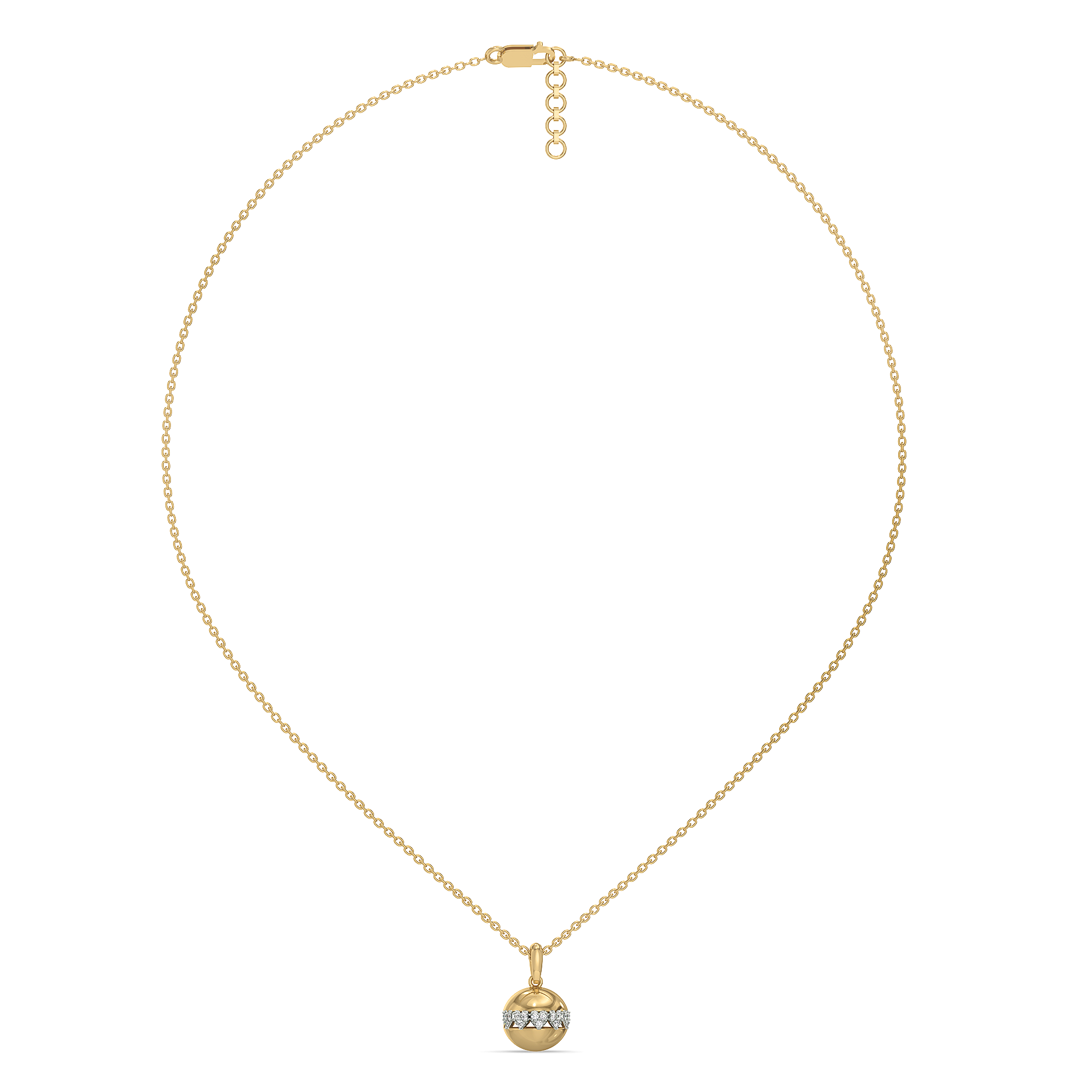 Eternal Heart Orbit Pendant Necklace