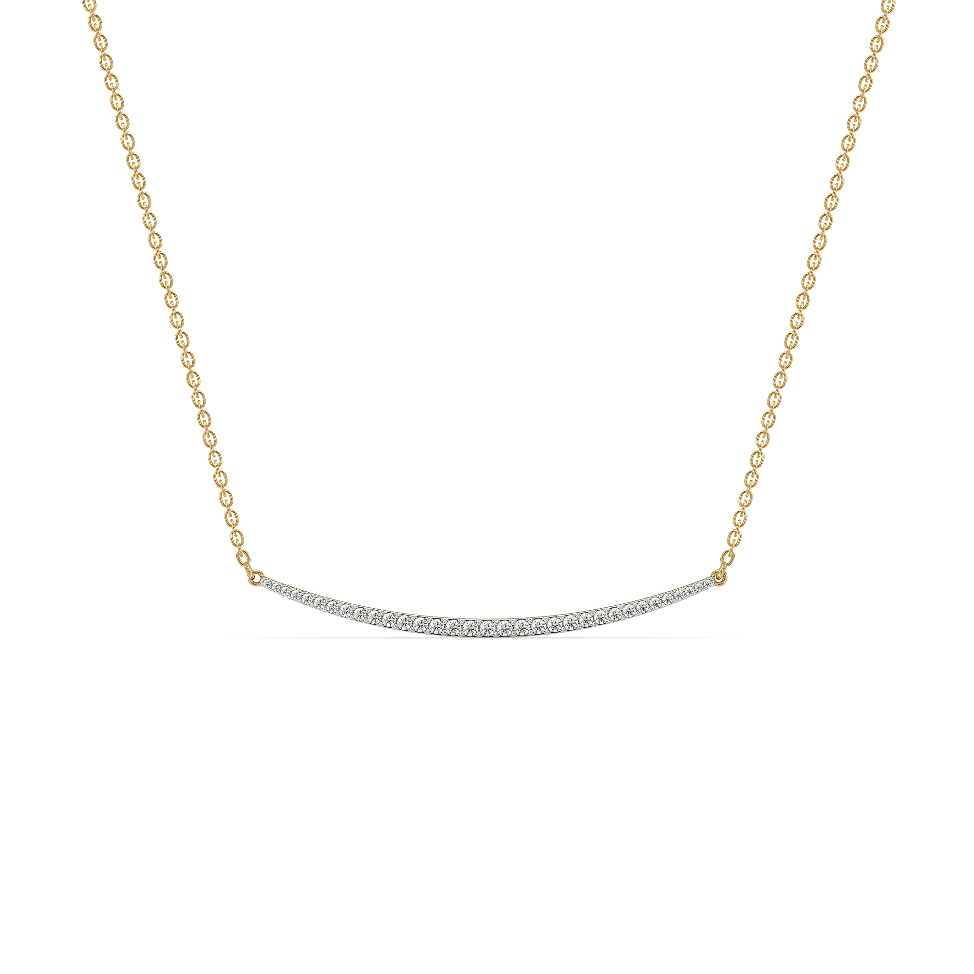 Classic Crescent - Lab Diamond Necklace