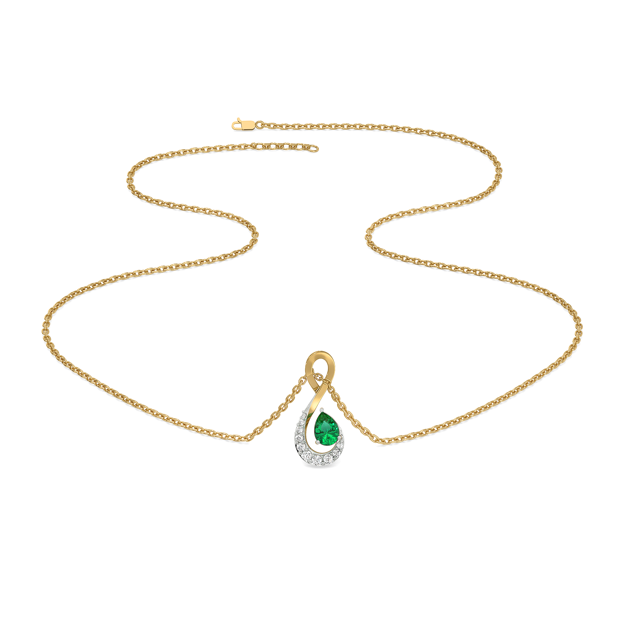 Melody of Emeralds Pendant Necklace