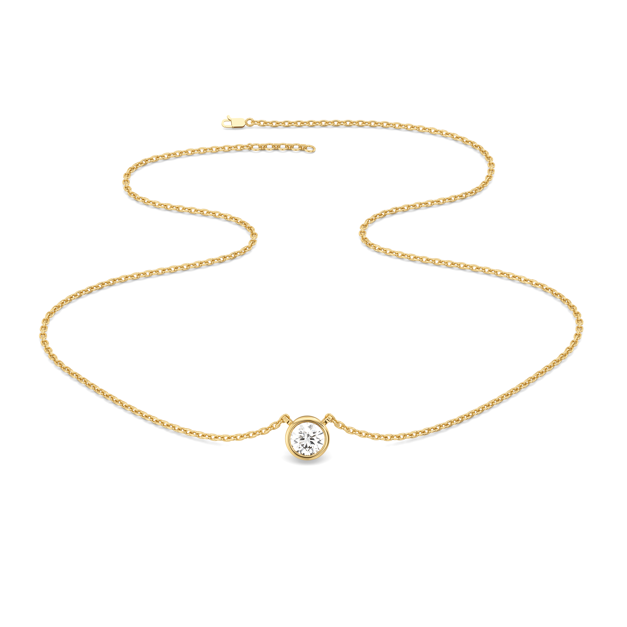 Eternal Shine Solitaire Pendant Necklace