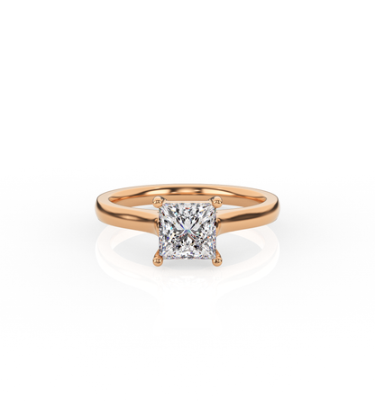 Princess Solitaire Lab-Grown Diamond Ring