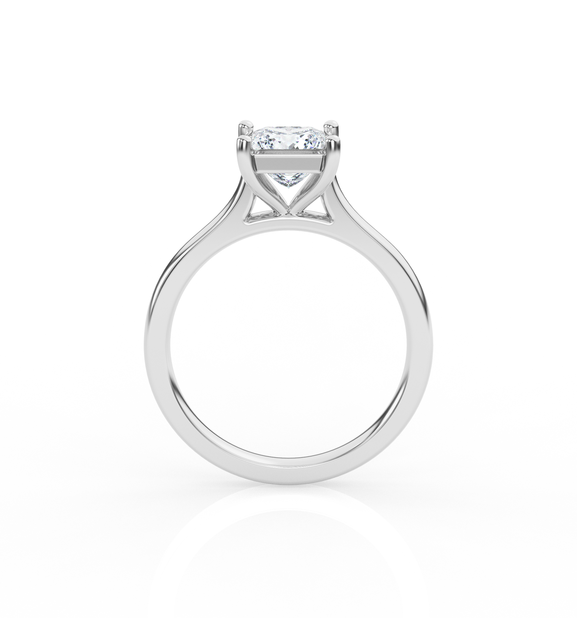 Princess Solitaire Lab-Grown Diamond Ring