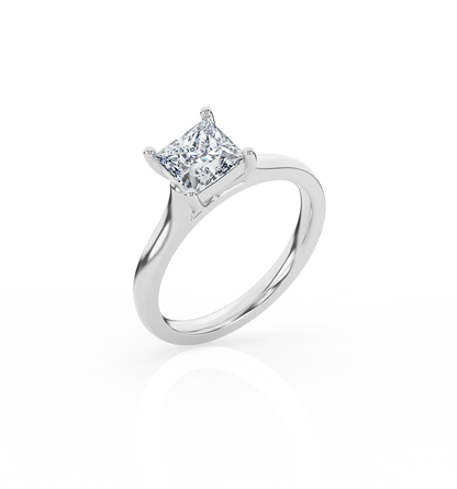 Princess Solitaire Lab-Grown Diamond Ring