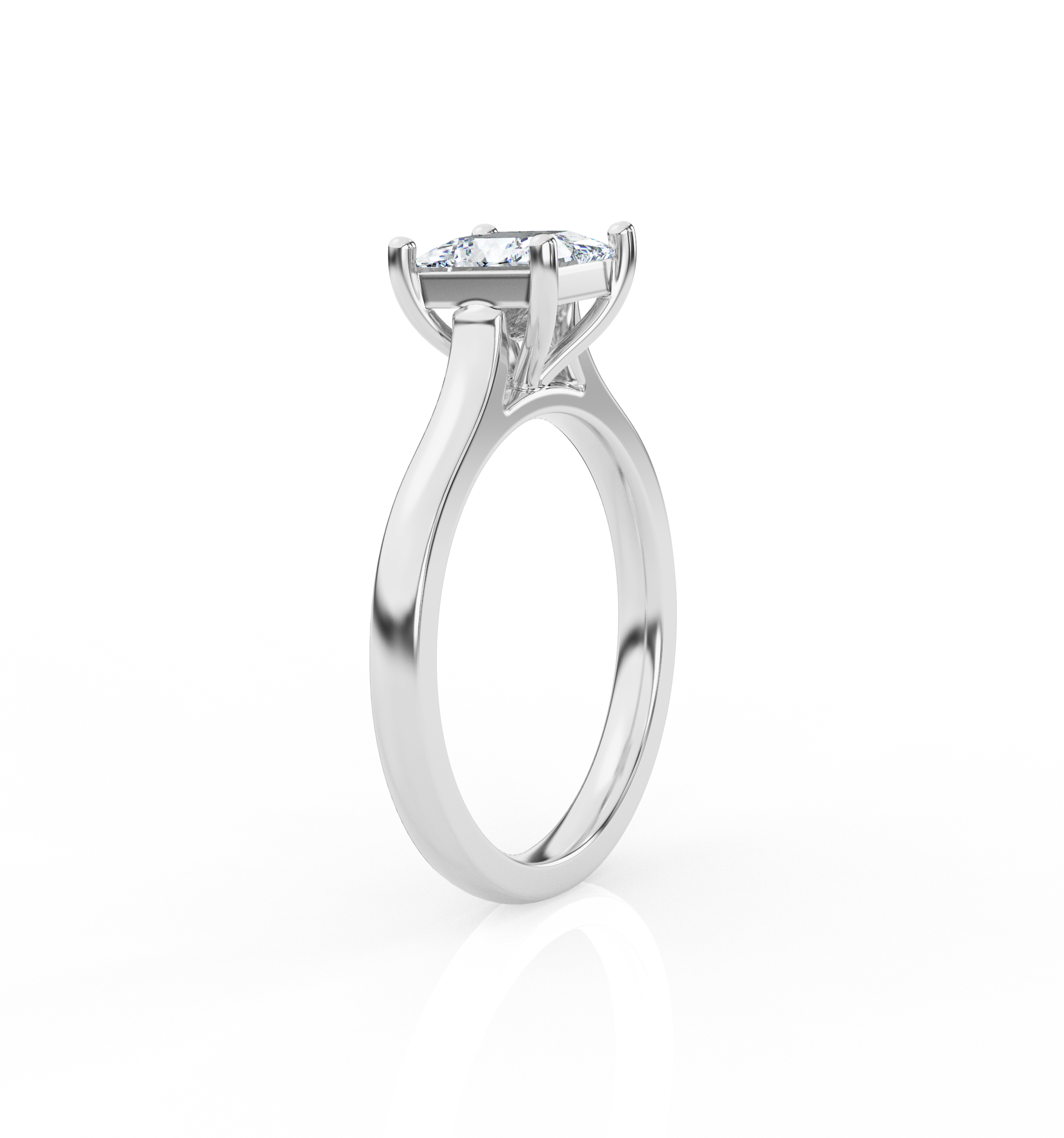 Princess Solitaire Lab-Grown Diamond Ring