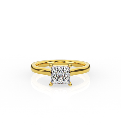 Princess Solitaire Lab-Grown Diamond Ring